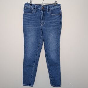 Madewell 10" High-Rise Skinny Jeans Blue Denim Women's Size 30